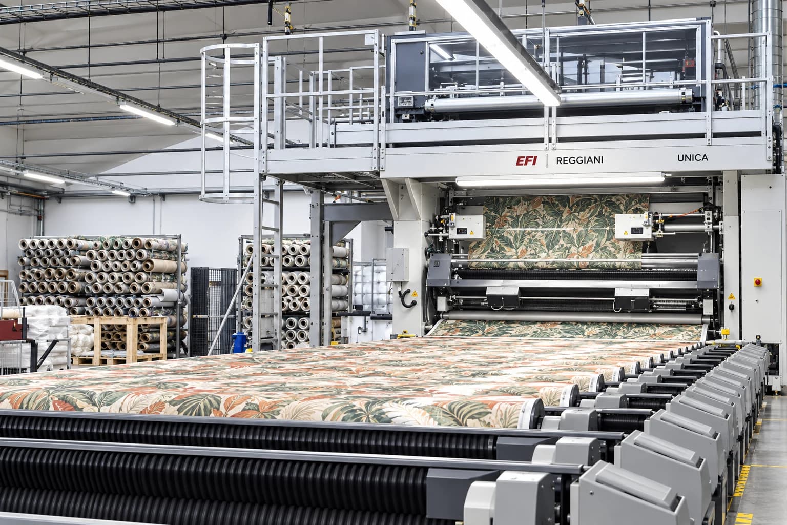 Rotary textile screen printing — EFI Reggiani UNICA