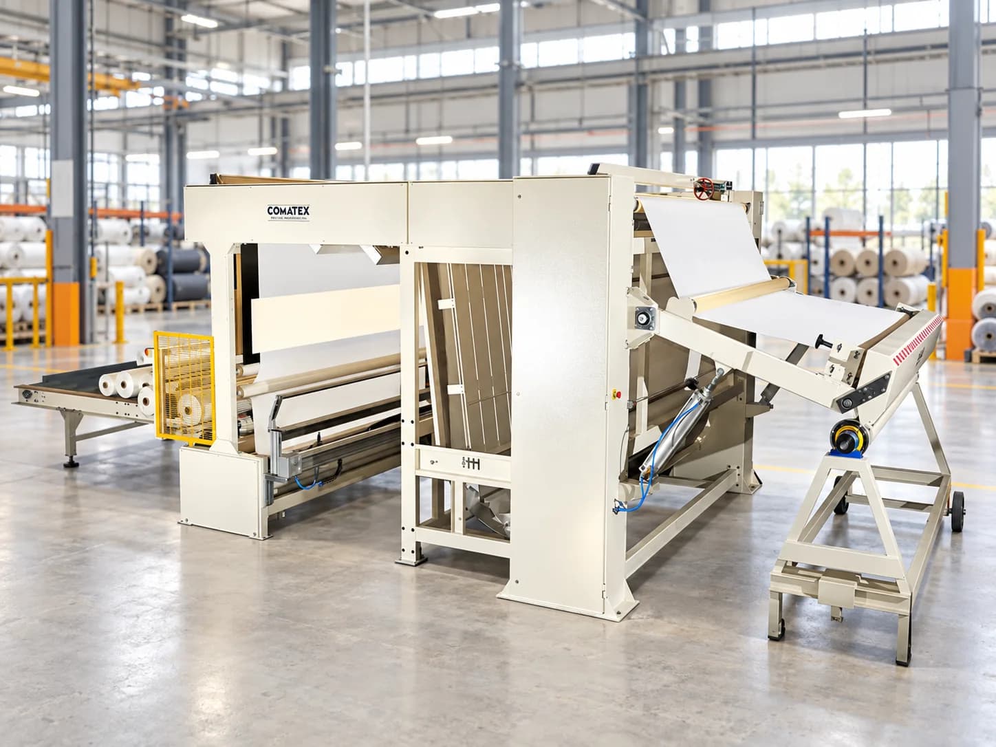 Urządzenie Comatex do przygotowania materiału przed produkcją