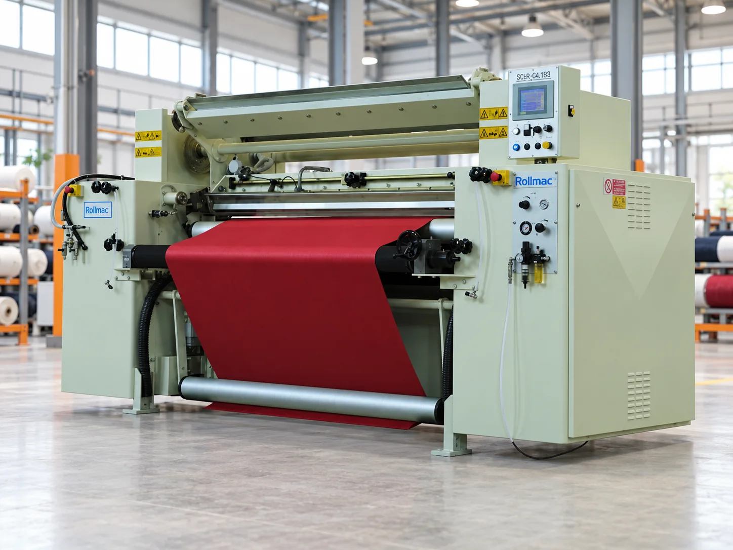 Beschichtungsanlage von Rollmac für Textilmaterialien