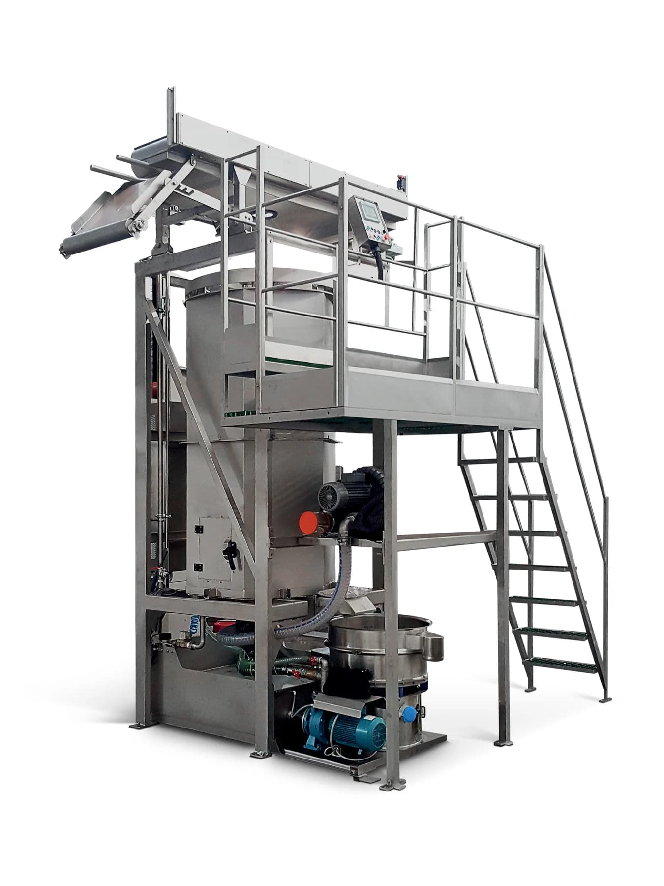 Corino unit for cleaning fabric after enzyme treatment