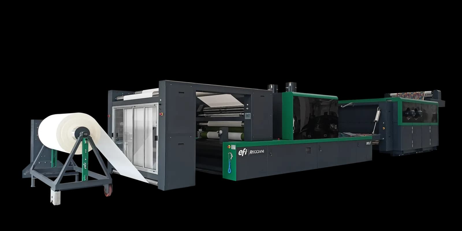 EFI Reggiani BOLT XS single-pass digital textile printer