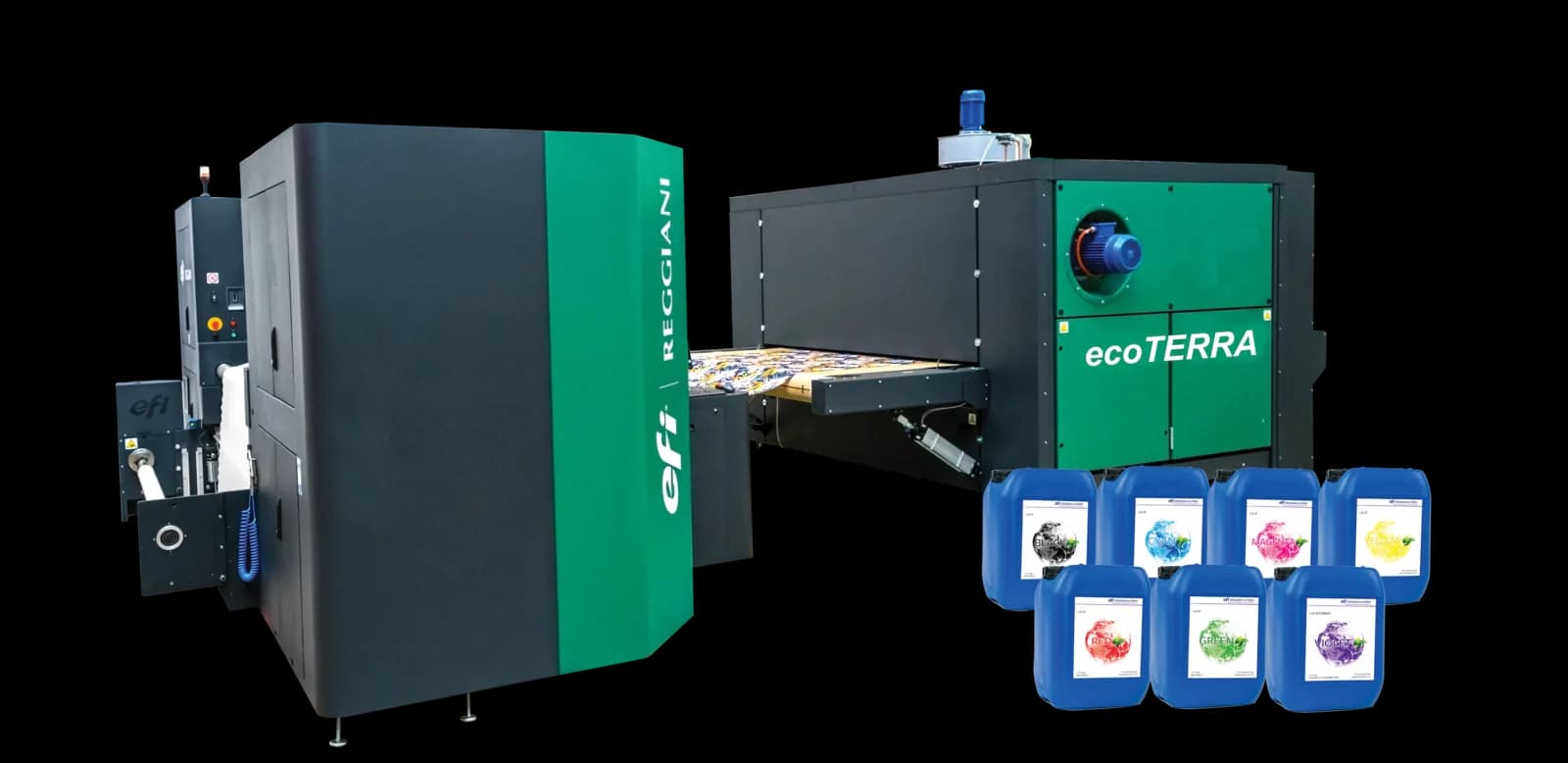 EFI Reggiani ecoTERRA pigment textile printing system